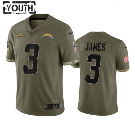 Tröjor Los Angeles Chargers Derwin James 3 Olive 2022 Salute To Service - Barn Tröjor Los Angeles Chargers Derwin James 3 Olive 2022 Salute To Service - Barn
